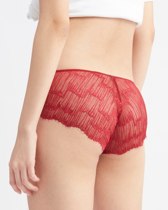 CK Black Linear Lace Hipster