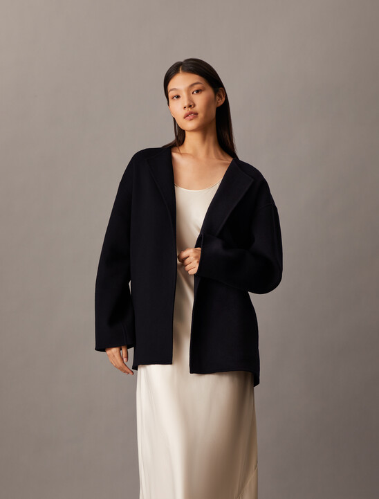 Double Face Cashmere Wool Short Coat