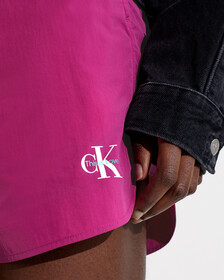 Pride Unisex Nylon Runner Shorts, Fuchsia Red, hi-res