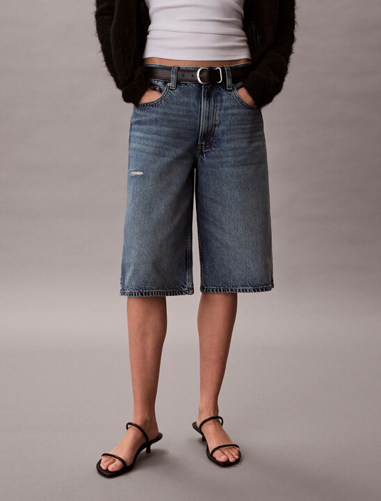 Long Denim Short