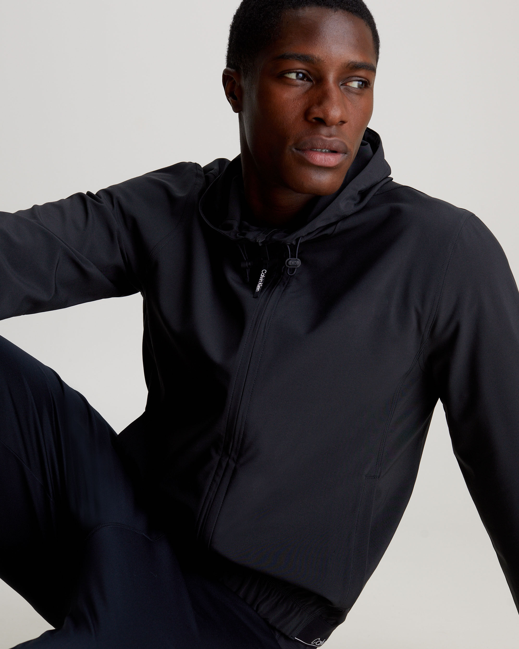 Red calvin klein windbreaker hot sale