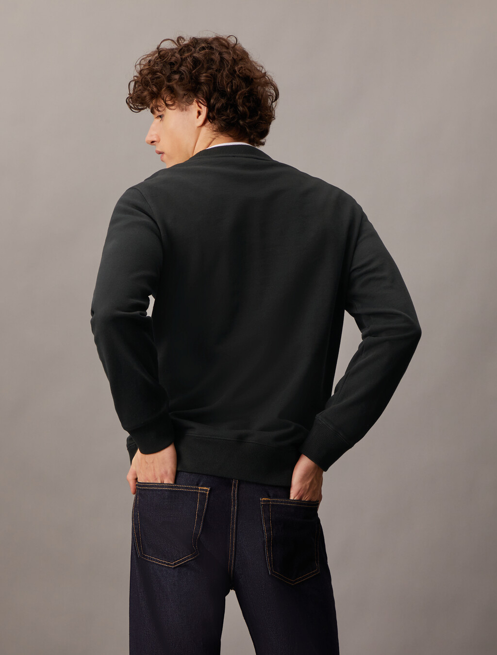 CK Badge Regular Sweatshirt, Ck Black, hi-res