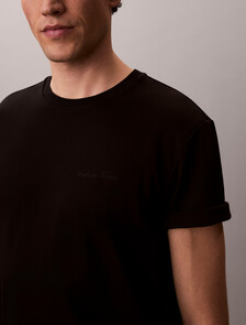 Script Logo Tee, Black, hi-res