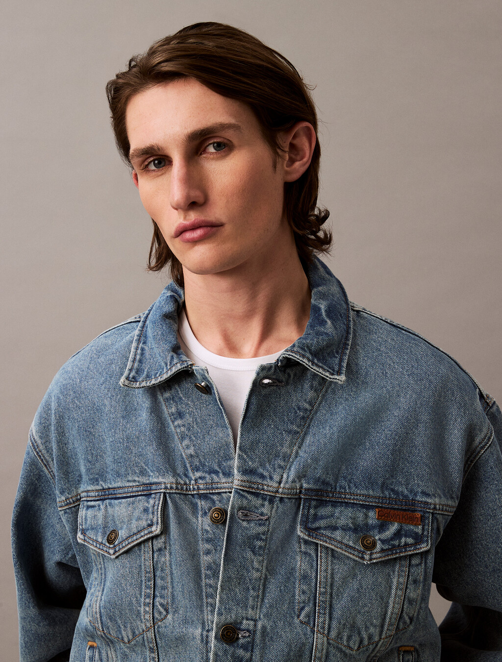 90s Trucker Jacket, CK NO06, hi-res