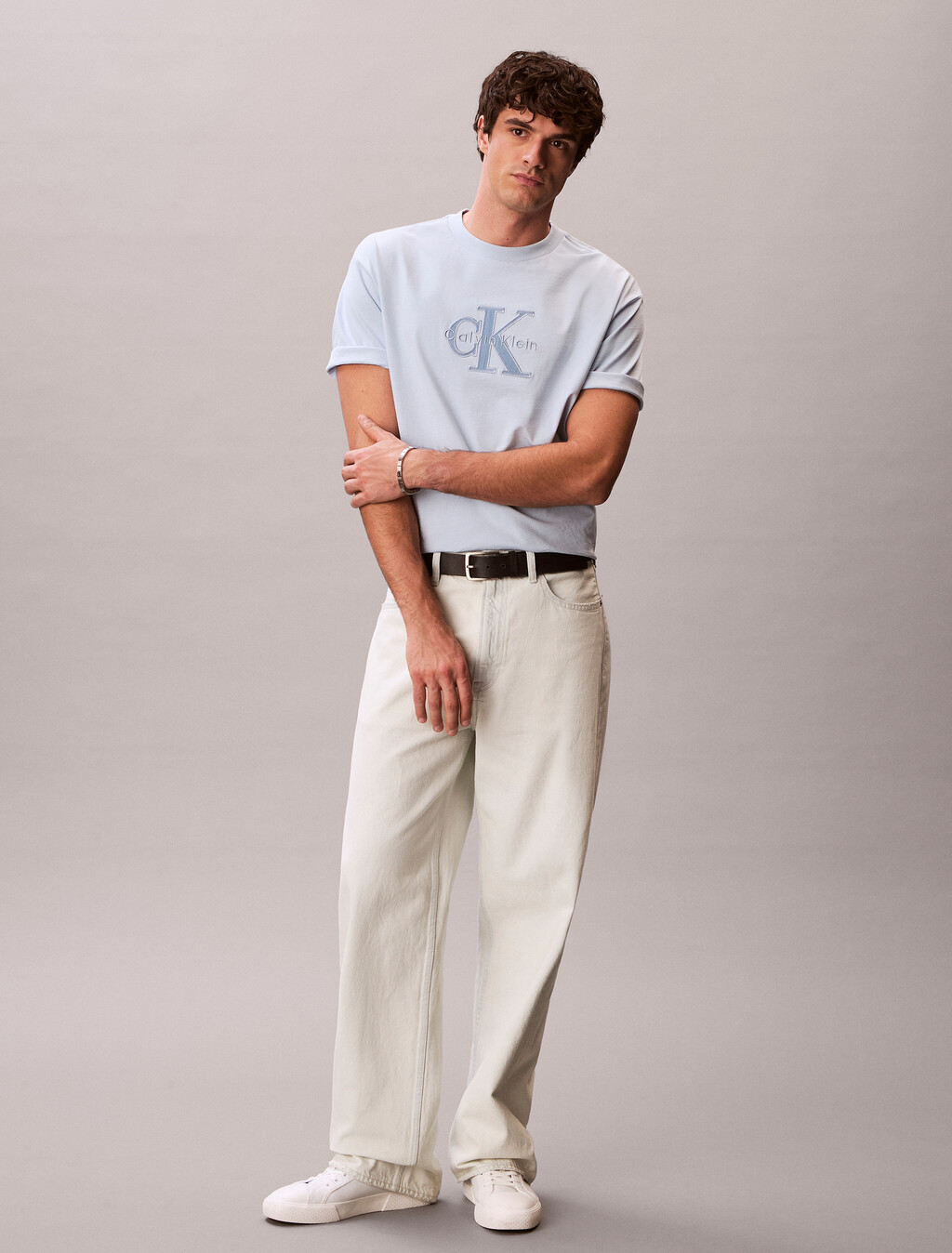 Relaxed Logo Appliqu&eacute; T-shirt, Breezy Blue, hi-res