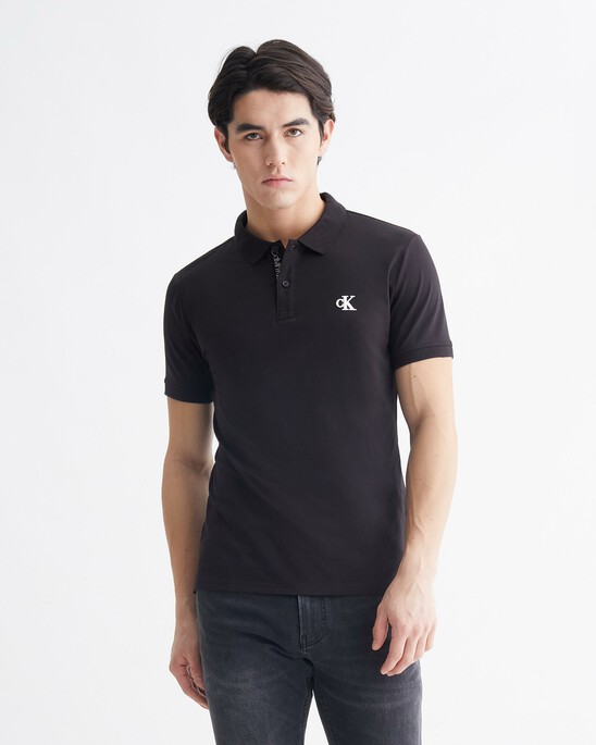 SLIM LOGO PLACKET POLO