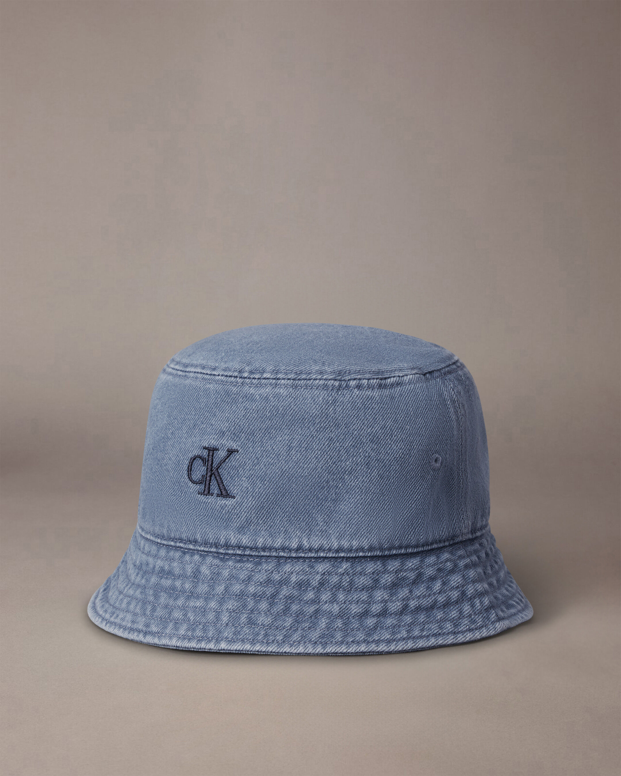 Small Monogram Denim Bucket Hat | blue | Calvin Klein Singapore