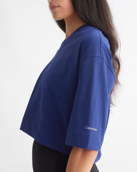 CK Athletic Cropped Gym T-Shirt