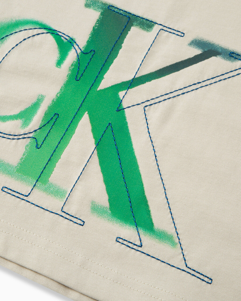MONOGRAM BOXY TEE, Eggshell, hi-res