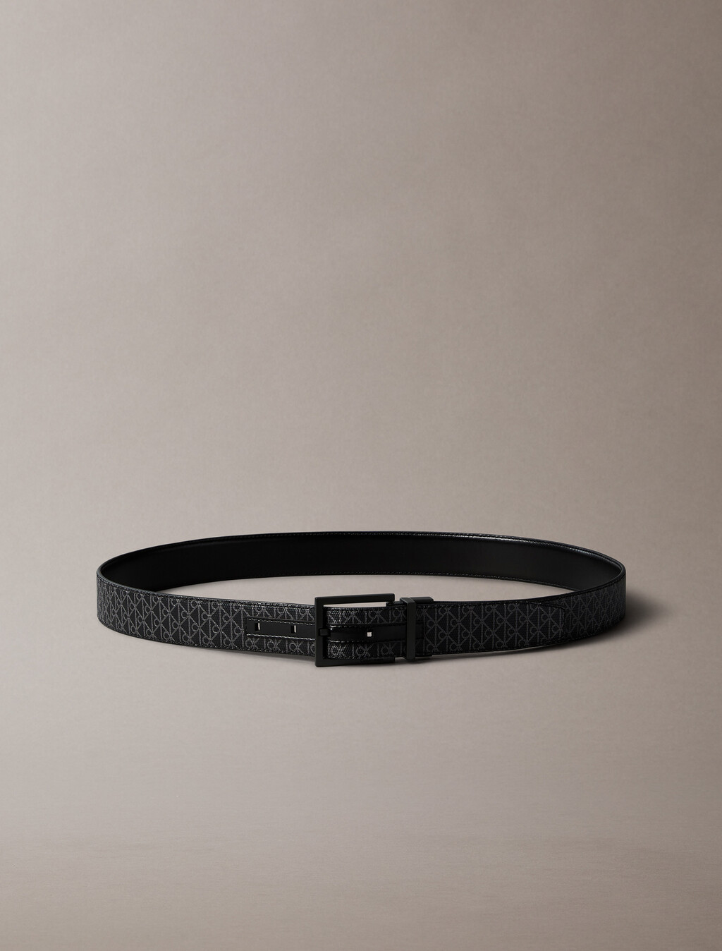 Reversible Emblem Logo Belt, Black, hi-res
