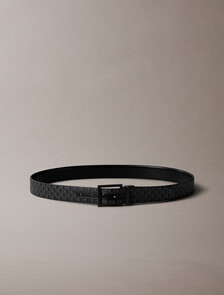 Reversible Emblem Logo Belt, Black, hi-res