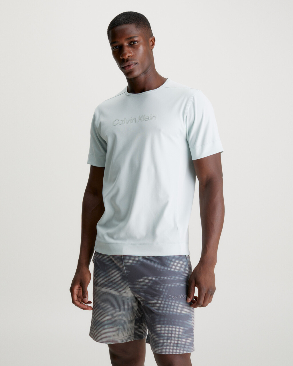 Logo Gym T-shirt, SKY GRAY, hi-res