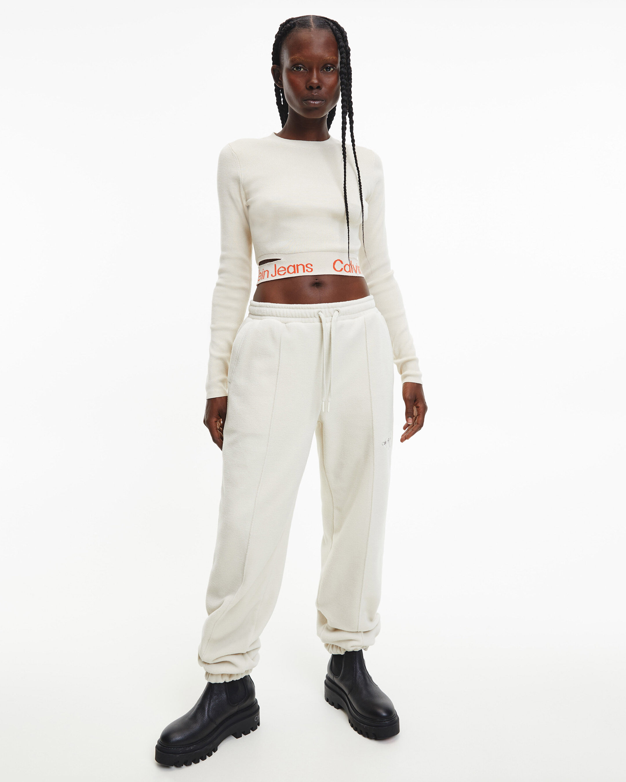 Calvin klein fleece pants womens on sale