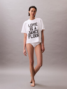 Pride Love Is A Dance Floor Graphic Relaxed T-Shirt, Bright White, hi-res