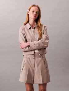 Herringbone Utility Belted Short, Light Hay, hi-res