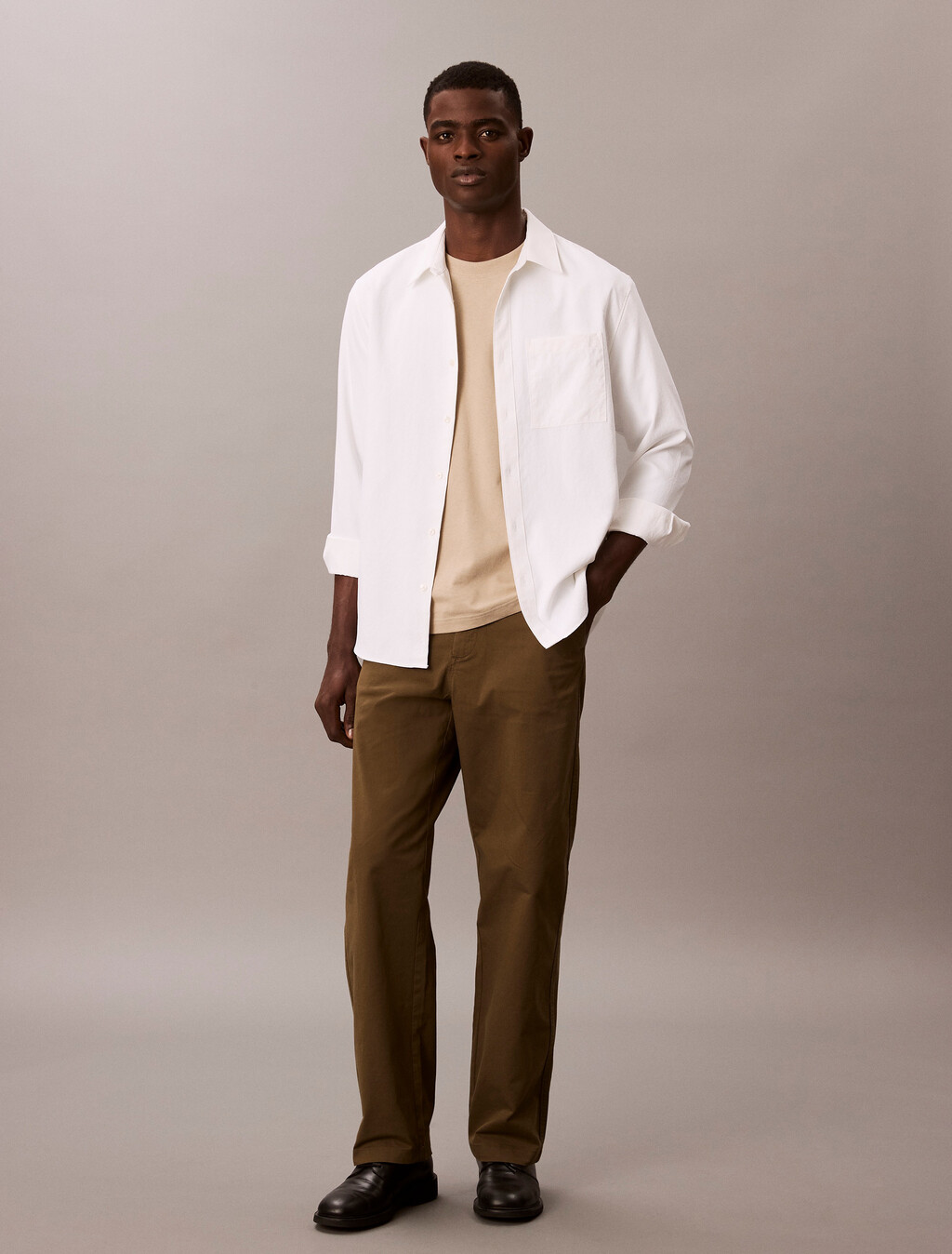 90s Straight Twill Chinos, Beech, hi-res