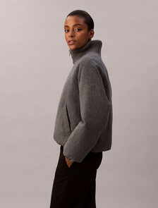 WL INSLTD DWN JCKT, Medium Grey Heather, hi-res