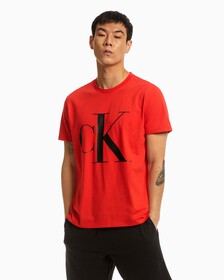 MONOGRAM RELAXED FIT TEE, HIGH RISK RED-6, hi-res