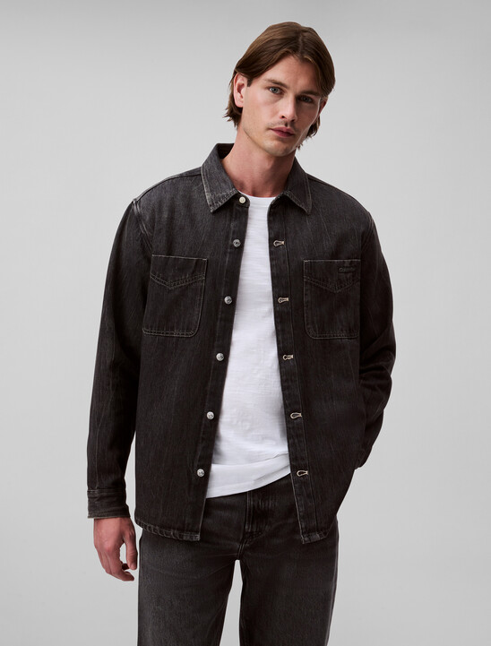 Black Fog Denim Overshirt