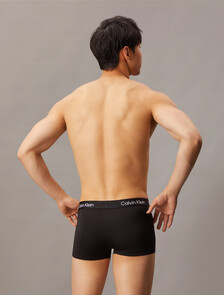 Microfiber Stretch Low Rise Trunks 3 Pack, BLACK/ BLACK/ BLACK, hi-res