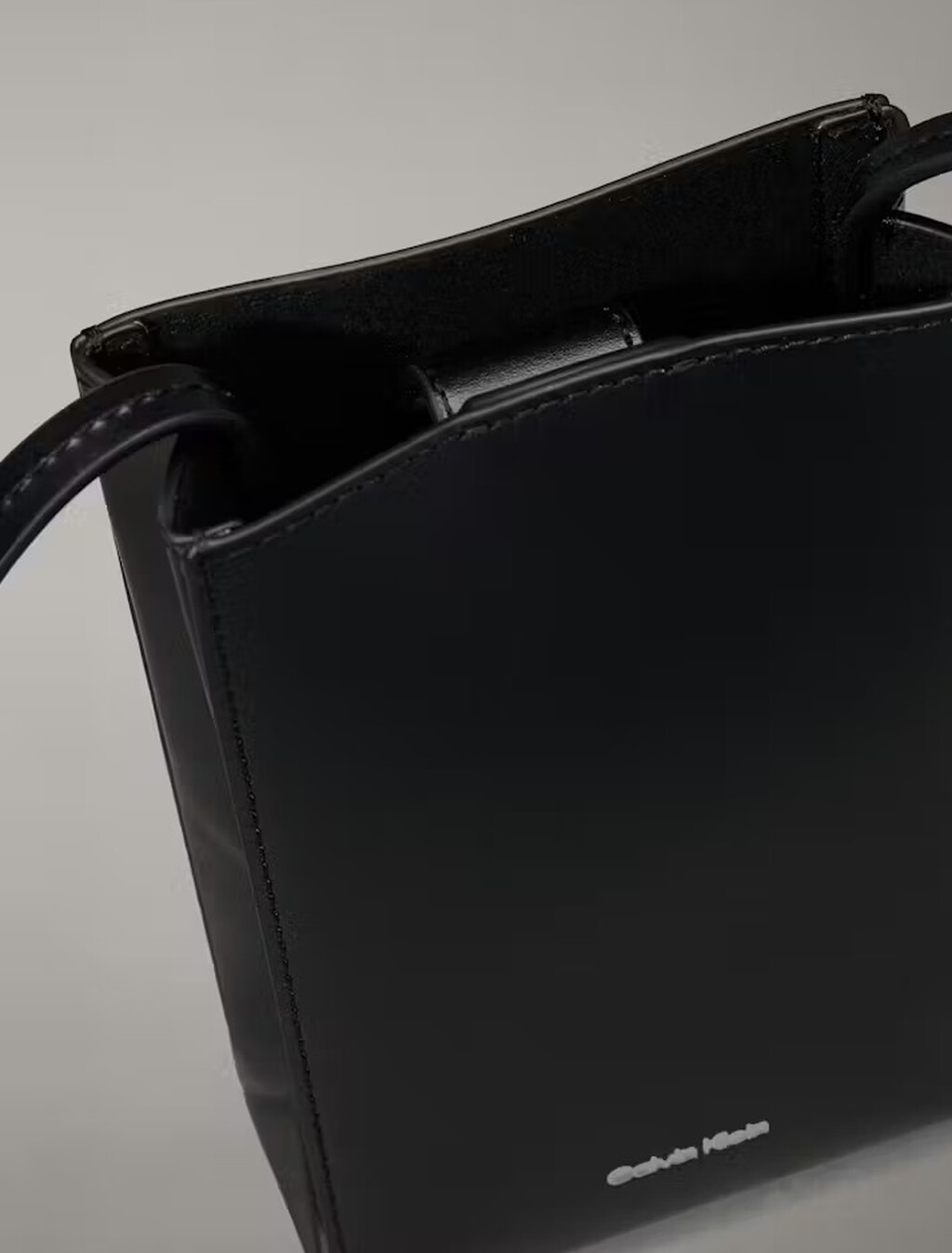 Line Mini Leather Crossbody Bag, Black, hi-res