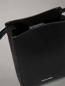 Line Mini Leather Crossbody Bag, Black, hi-res