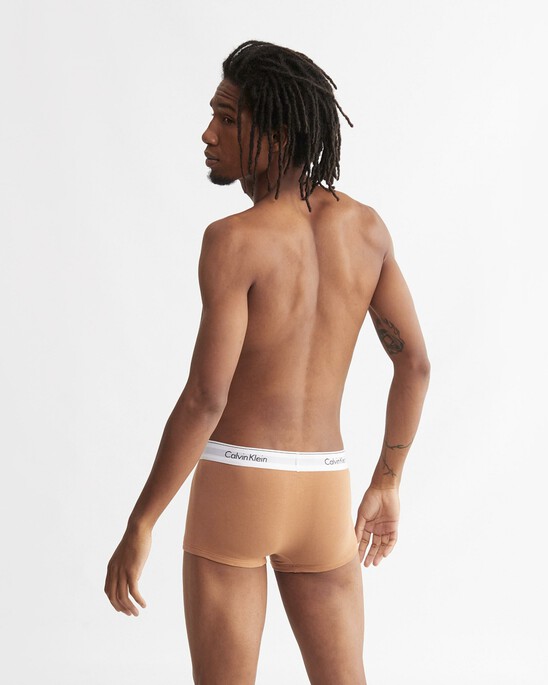MODERN COTTON STRETCH NATURAL LOW RISE TRUNKS 3 PACK