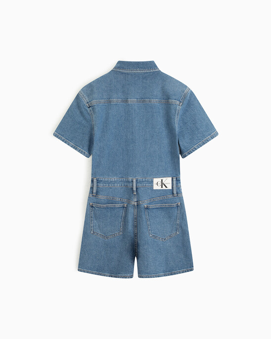 RECONSIDERED DENIM SHORTALLS
