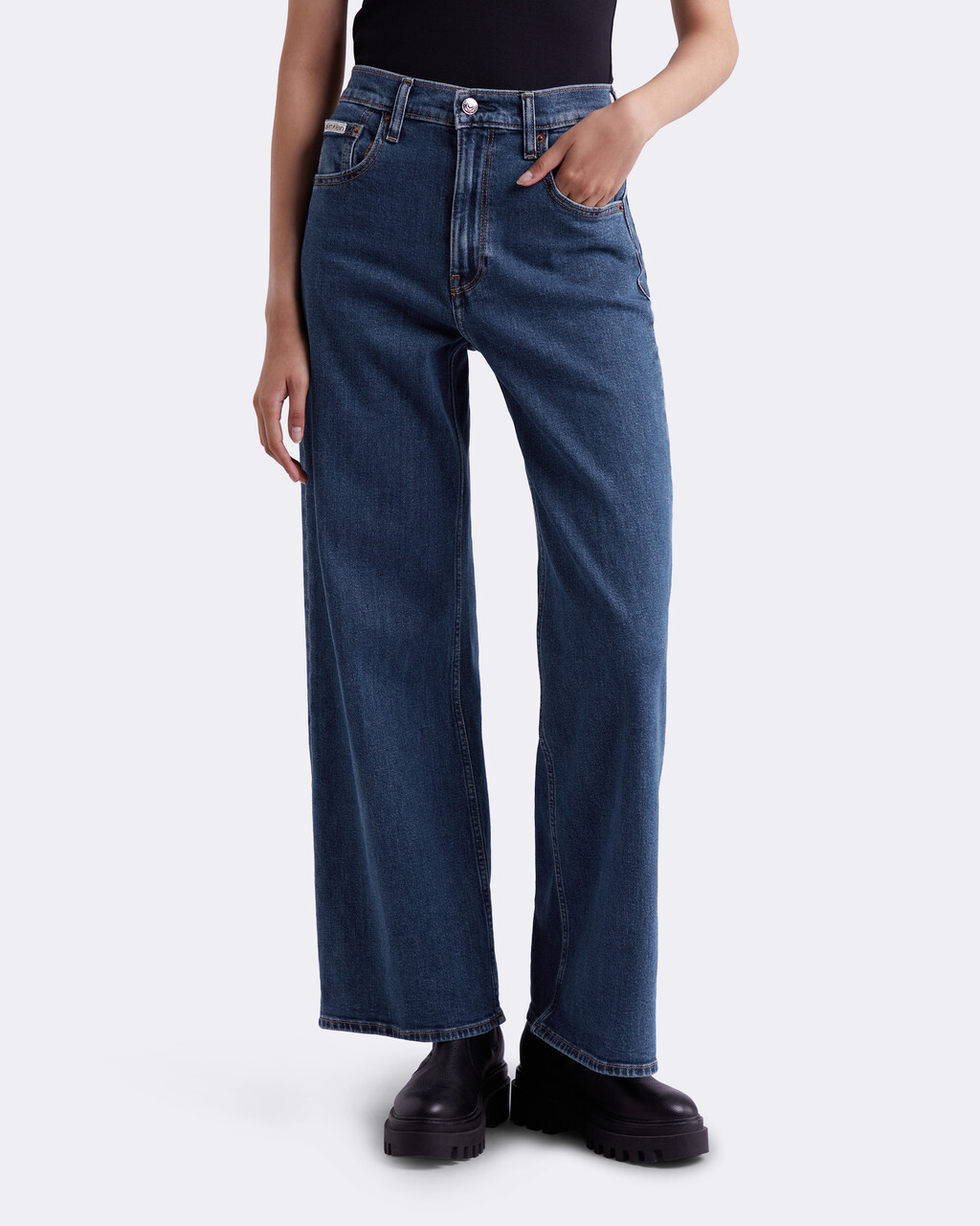 Ultra High Rise Wide Leg Fit Jeans, PACIFICO, hi-res