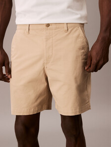 Signature Cotton Chino Short, White Pepper, hi-res