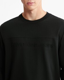 Embossed Institutional Logo Organic Cotton Tee, Ck Black, hi-res