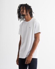 CK Badge Regular Tee, Bright White, hi-res