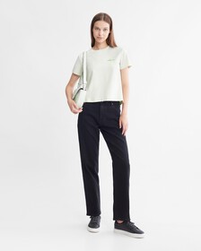Monogram Tee, Canary Green, hi-res
