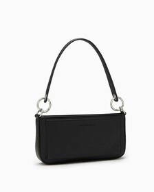 SCULPTED MONOGRAM SHOULDER BAG, BLACK, hi-res