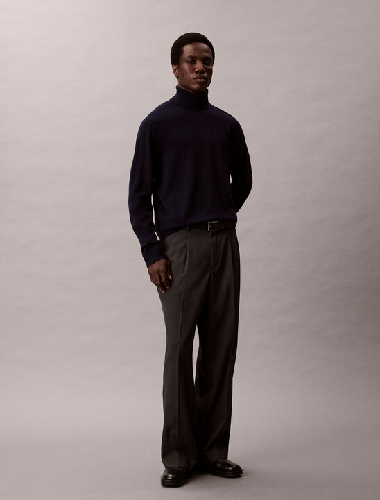Merino Wool Turtle Neck Jumper