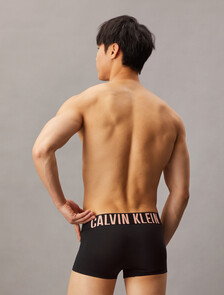 Intense Power Microfiber Stretch 3-Pack Low Rise Trunk, BLACK BODIES W/ PAPAYA PUNCH/WHITE/MOONLIGHT JADE, hi-res