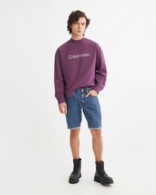 UNISEX RELAXED COTTON TERRY SWEATSHIRT, Shadow Purple, hi-res