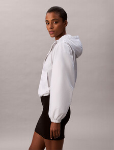 All Over Print Logo Jacquard Wind Jacket, Silver Haze, hi-res