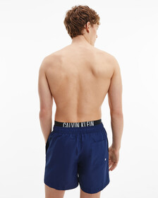 INTENSE POWER DOUBLE WAISTBAND SWIM SHORTS, Navy Iris, hi-res