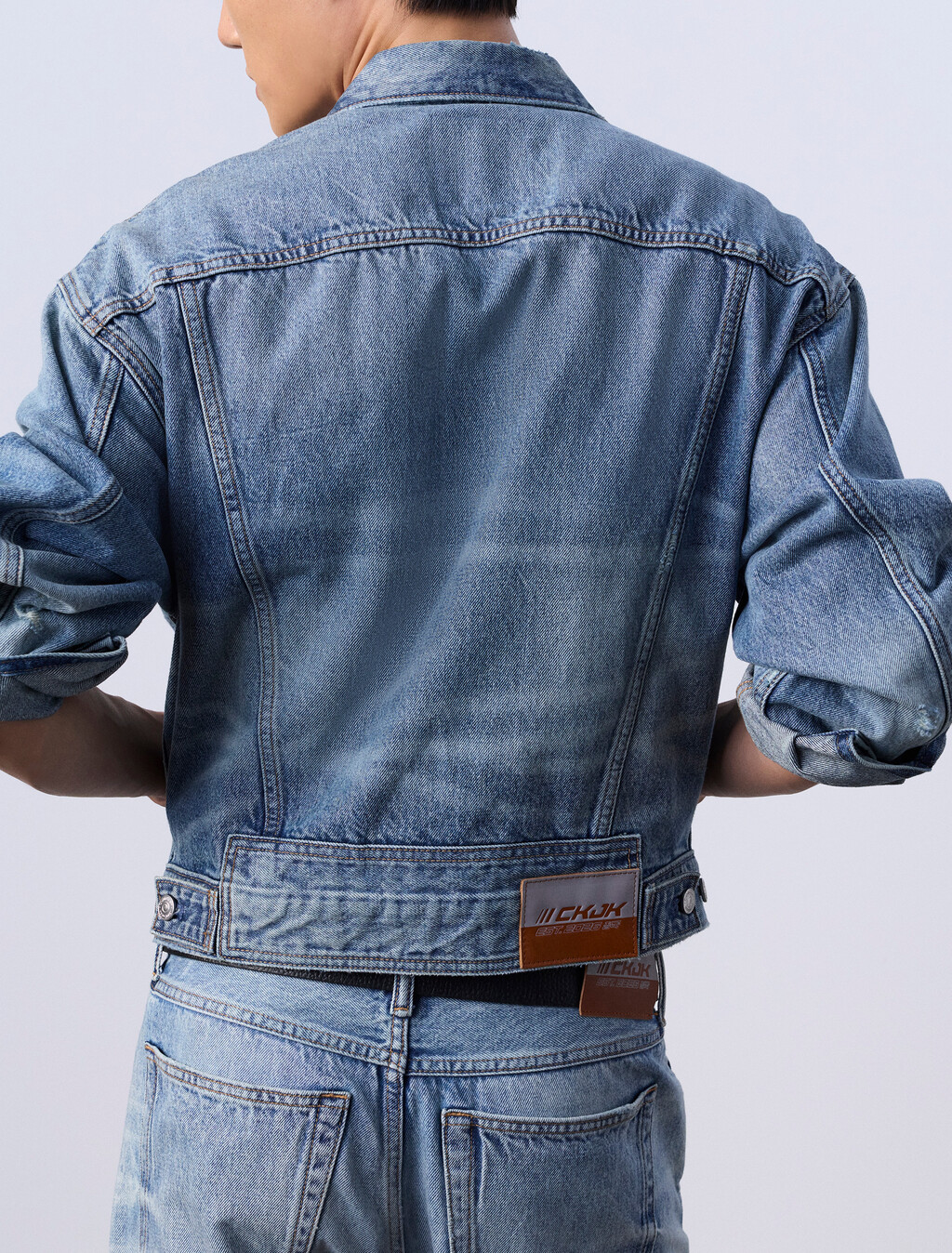 Jung Kook for Calvin Klein 90s Denim Trucker Jacket, REBEL, hi-res