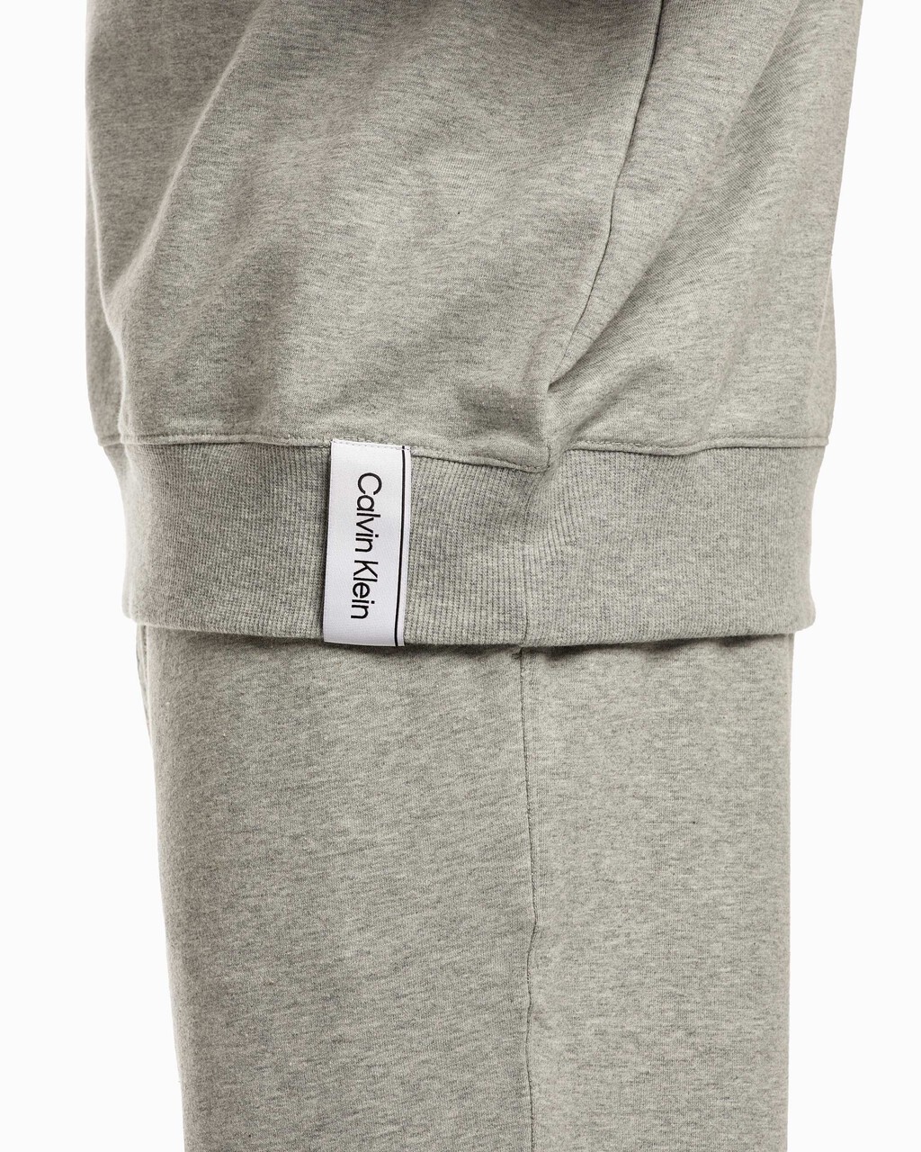 MODERN COTTON LOUNGE SWEATSHIRT, Grey Heather, hi-res