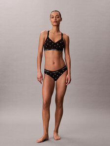 Lift Bralette - Icon Cotton Modal, DIAMOND LOGO BLACK, hi-res