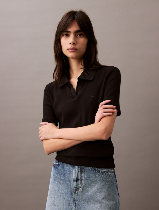 Essential Slim V Neck Polo