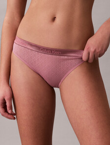 Bikini Briefs - Icon Logo Lace, Soft Mauve, hi-res