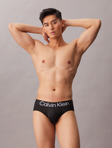 Microfiber Stretch Bold Logo Hip Brief 3 Pack, BLACK/BLACK/BLACK, hi-res