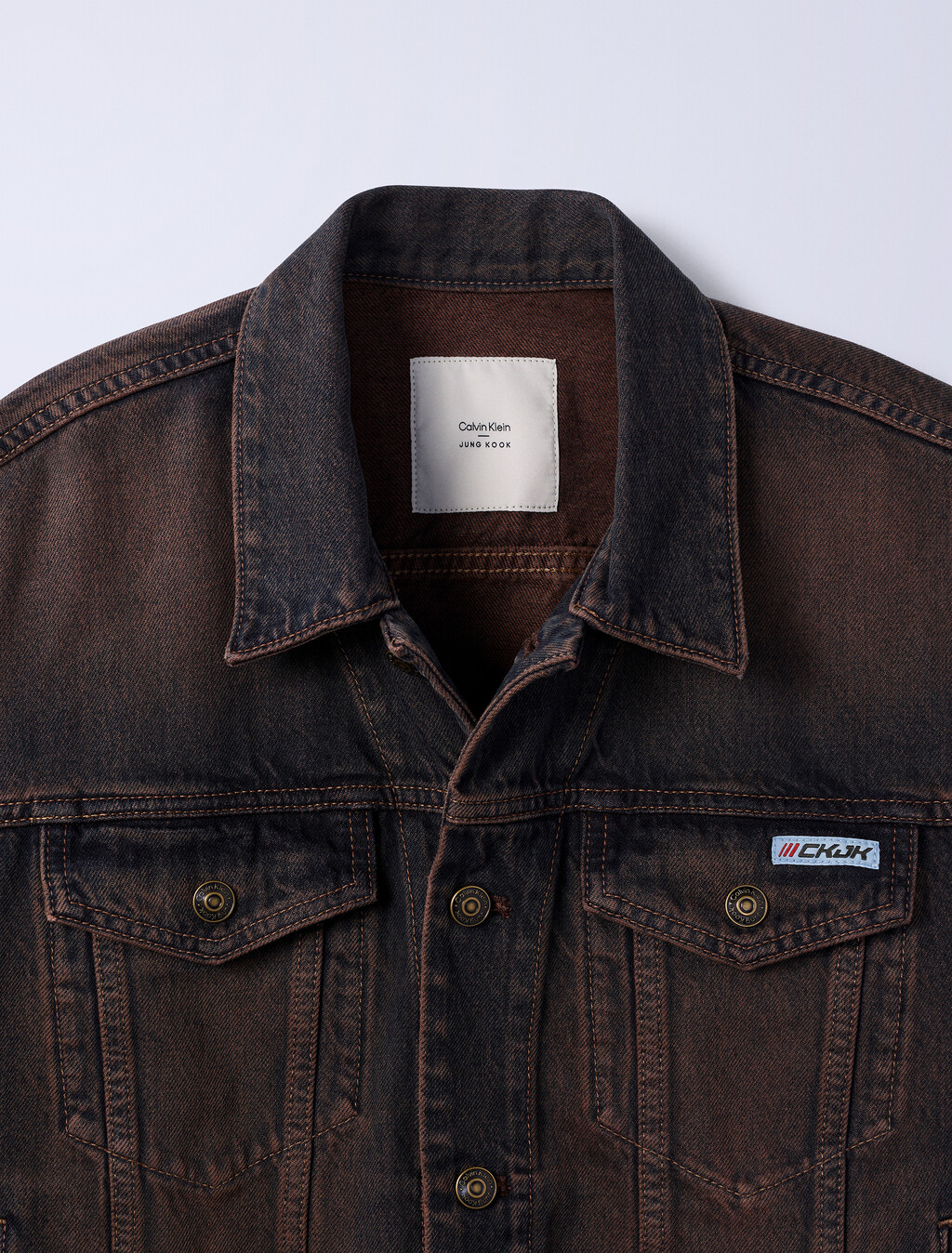 Jung Kook for Calvin Klein 90s Denim Trucker Jacket, DUSK, hi-res