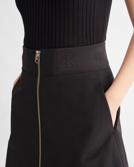 PREMIUM CAPSULE FRONT ZIP A LINE SKIRT