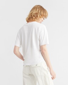 MOVEMENTS TEE WITH GATHERED HEM, Bright White, hi-res