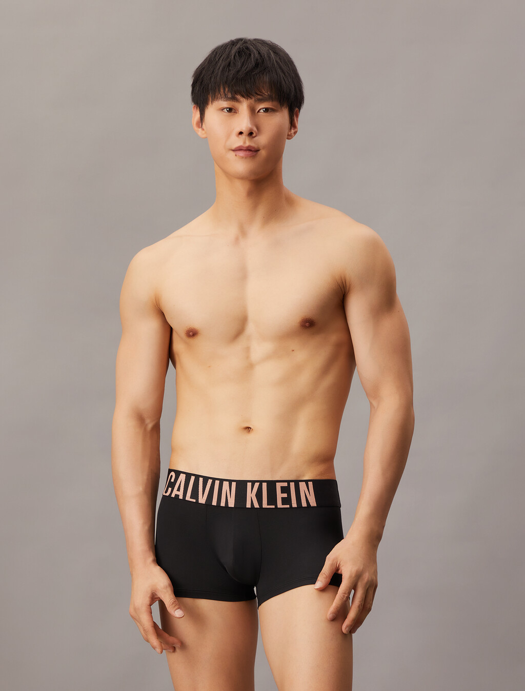 Intense Power Microfiber Stretch 3-Pack Low Rise Trunk, BLACK BODIES W/ PAPAYA PUNCH/WHITE/MOONLIGHT JADE, hi-res