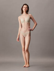 CK Black Sequin Push Up Plunge Bra, COCOON, hi-res